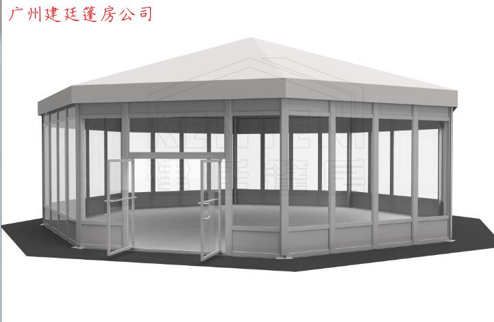 八边形篷房效果图-跨度13米